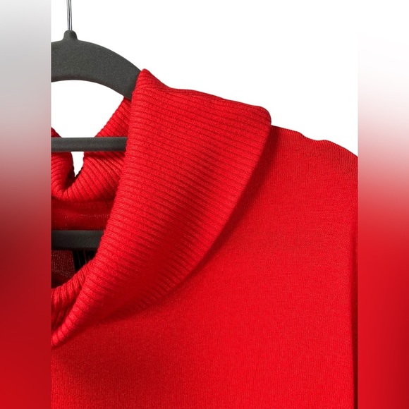 Gap Softspun Cowl Neck Sweater Long‎ Sleeve Womens Medium Tall Red - Picture 2 of 9